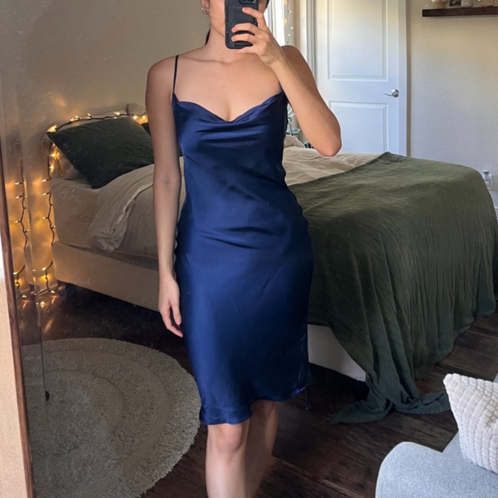 Aritzia Wilfred Only Ruched Slip Dress
